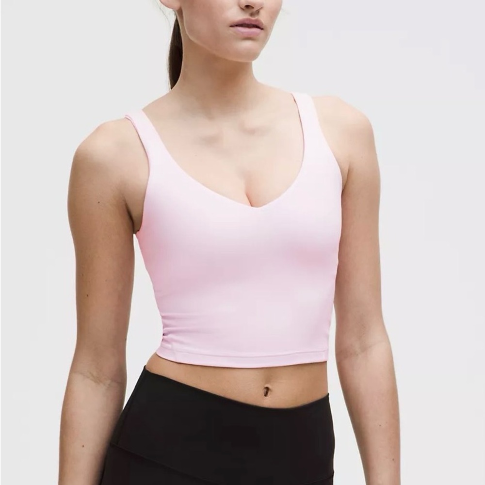 lululemon athletica Align Light Pink V-Neck Tank Top